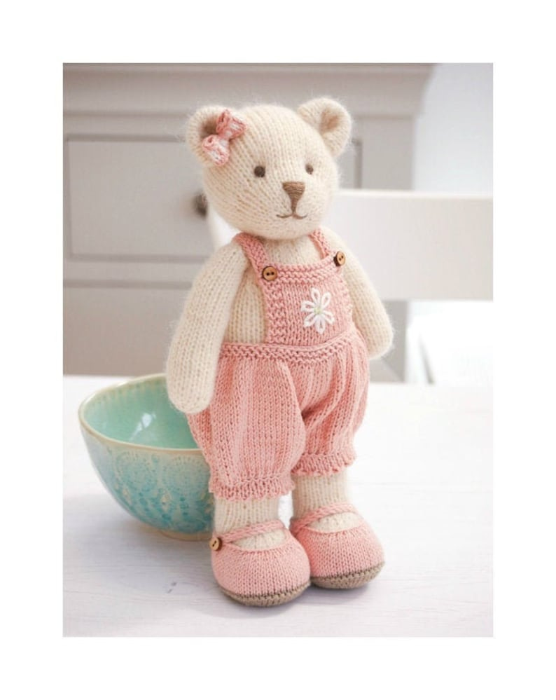 CANDY Bear 11 / In the round/ Toy Knitting Pattern/ Teddy Bear/ Medium image 1