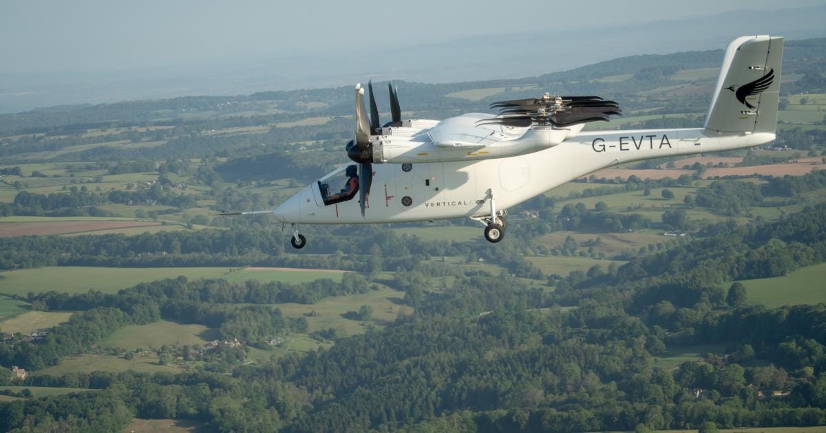 Vertical Aerospace VX4 eVTOL aircraft prototype