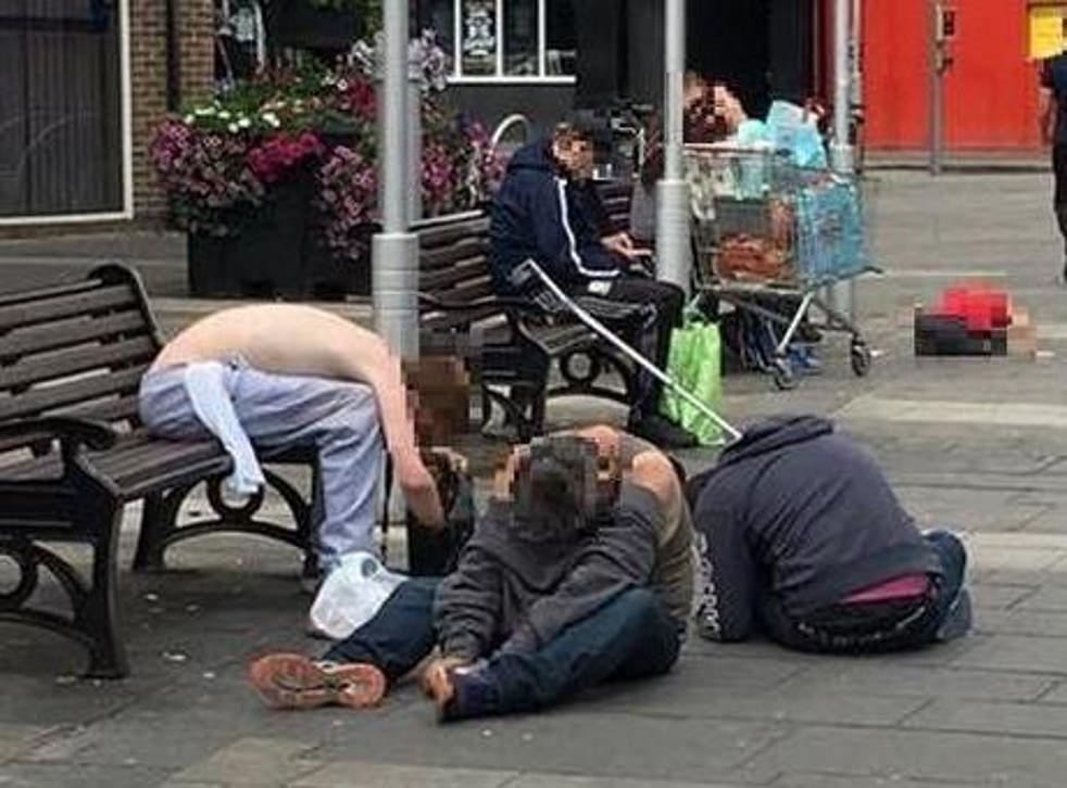 Outcry over drug abuse after photo shows 'spice zombies' slumped on ...
