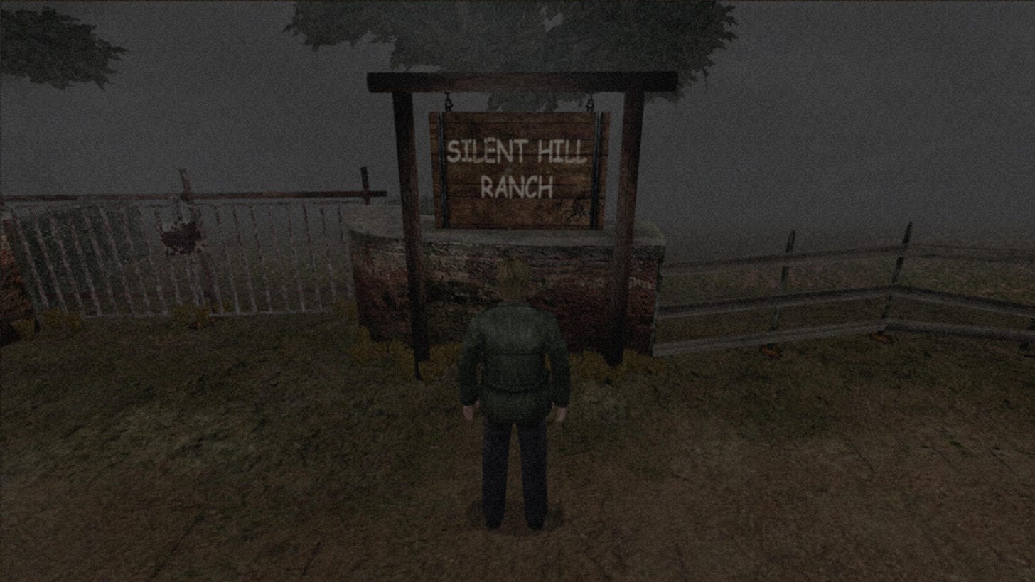 Never thought I would see it in person but here it is. The Silent Hill Ranch  sign which font was changed to Comic Sans in the Silent Hill HD Collection.  How embarrassing. :