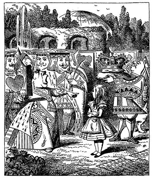 Illustration of the Queen of Hearts by John Tenniel