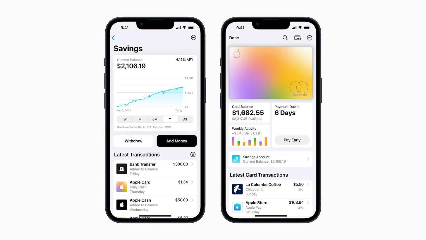 Apple Card's new high-yield Savings account is now available, offering a  4.15 percent APY - Apple