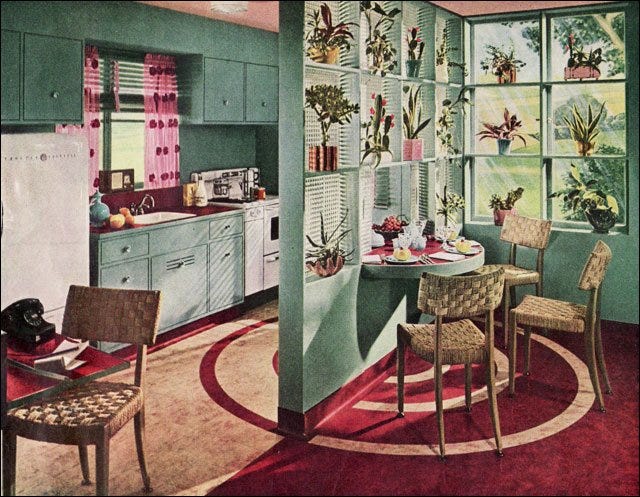 1936 Vintage Kitchen Inspiration by Armstrong Linoleum ...
