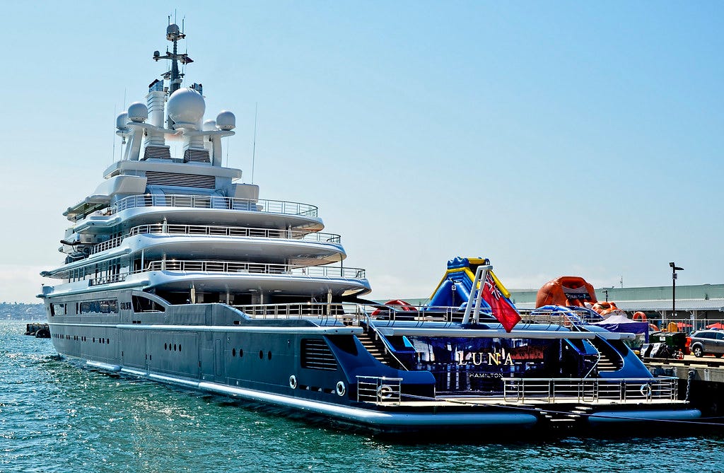 Mega Yacht LUNA - Roman Abramovich - San Diego Harbor | Flickr