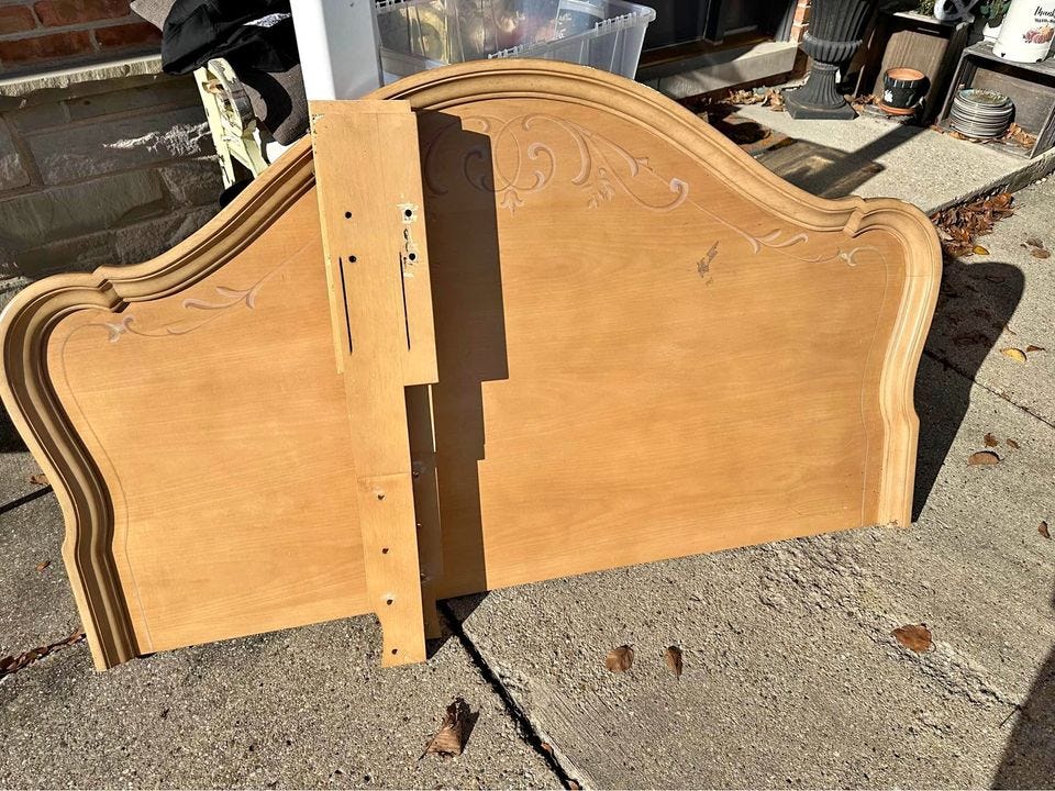 Product photo of queen headboard wood