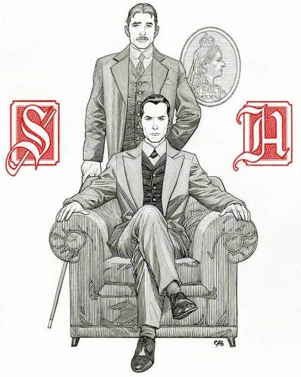 Frank Cho Draws Sherlock Holmes for the Baker Street ...