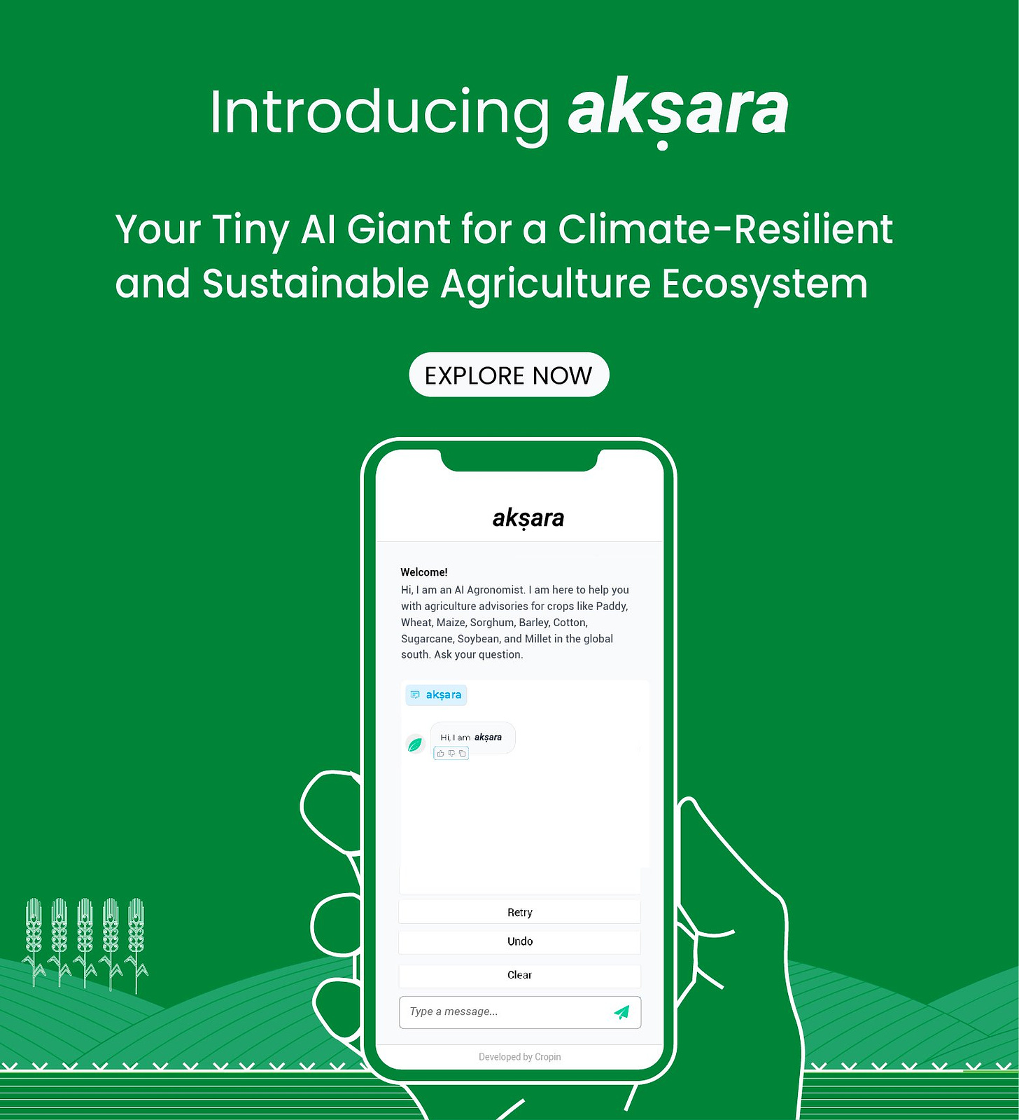 akṣara: Cropin's AI-powered digital agronomist for agriculture