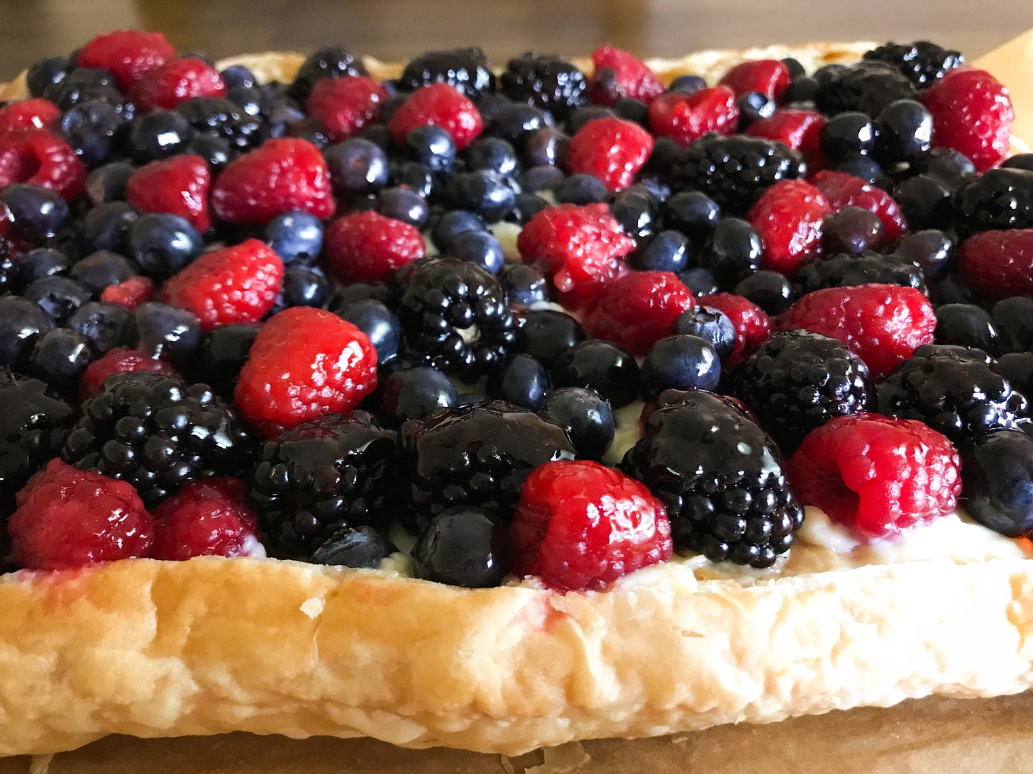 Mr. Trader Joe, if you start stocking your frozen all-butter puff pastry year-round, I will make you one of these. I promise.