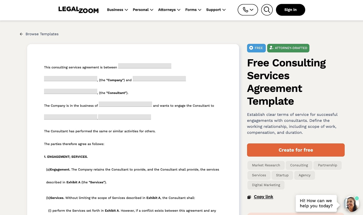 7 best consulting contract templates for any service