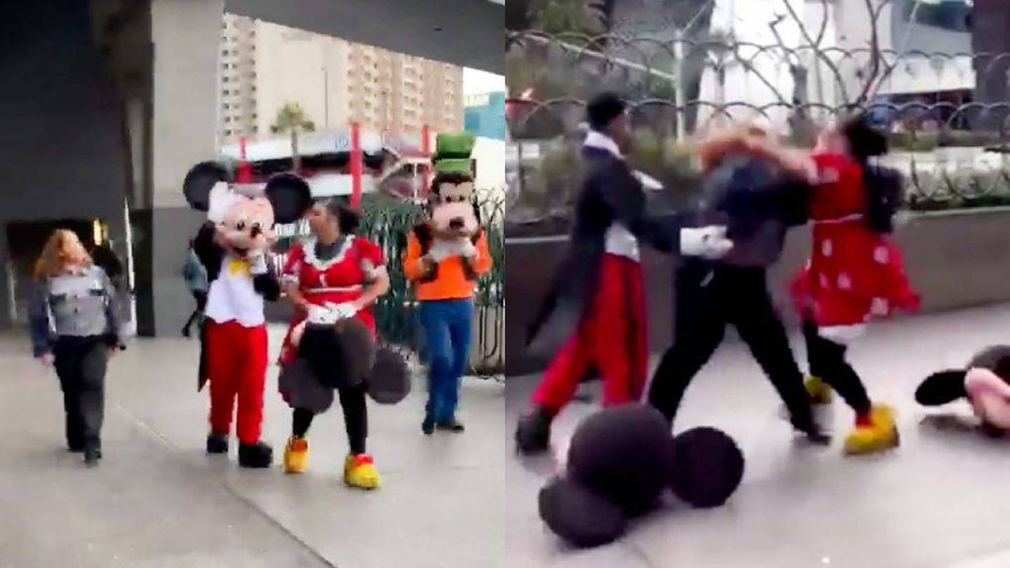 Rinha da Disney? Mulher vestida de Minnie inicia briga; Mickey e Pateta  apartam – Metro World News Brasil