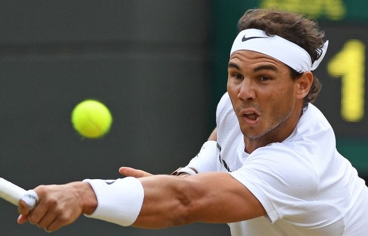 rafeal nadal fights hard for wimbledon