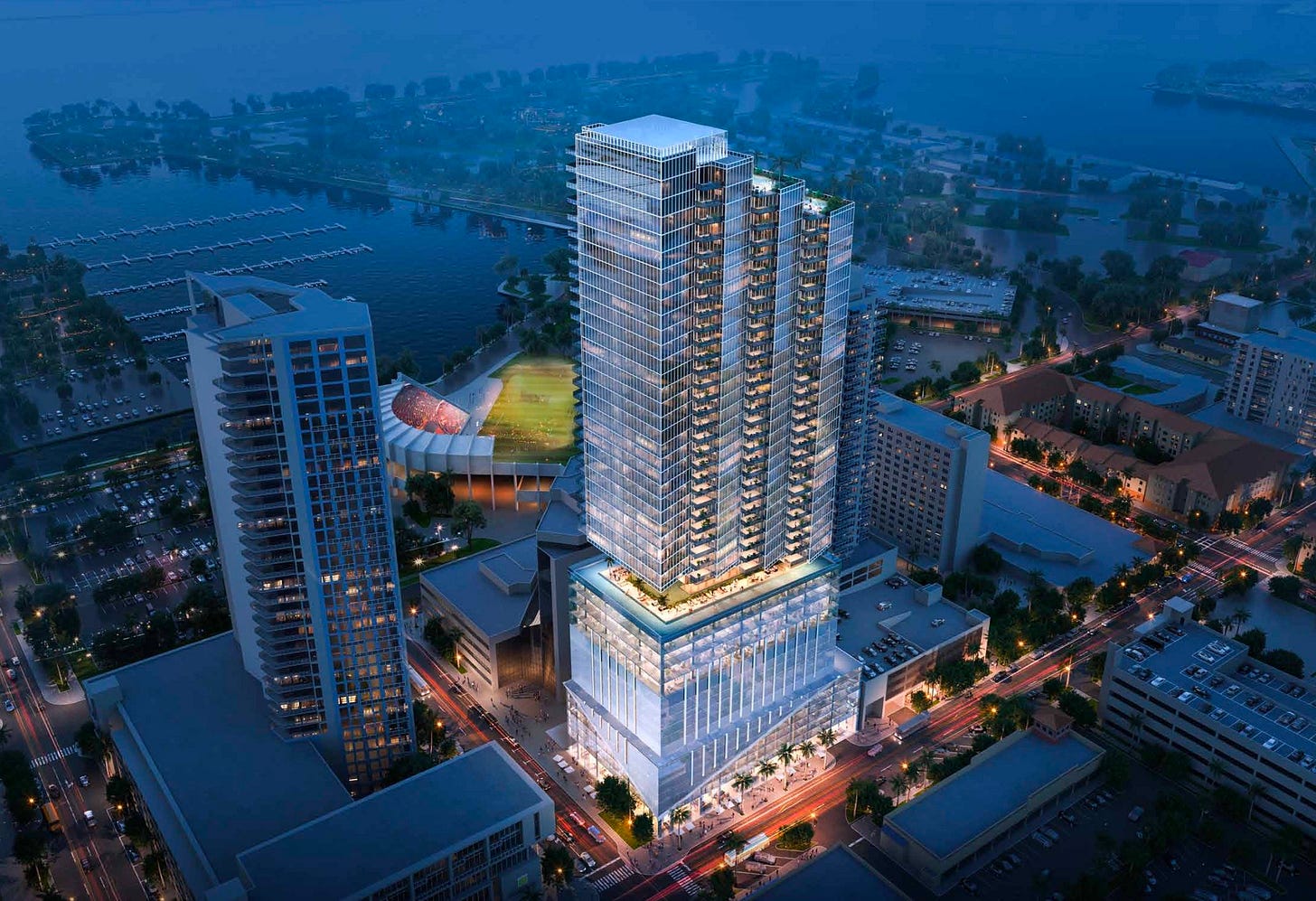 49-Story Waldorf Astoria Residences in St. Petersburg Undergoes Major  Redesign, Set to Become City's Tallest Tower - Florida YIMBY