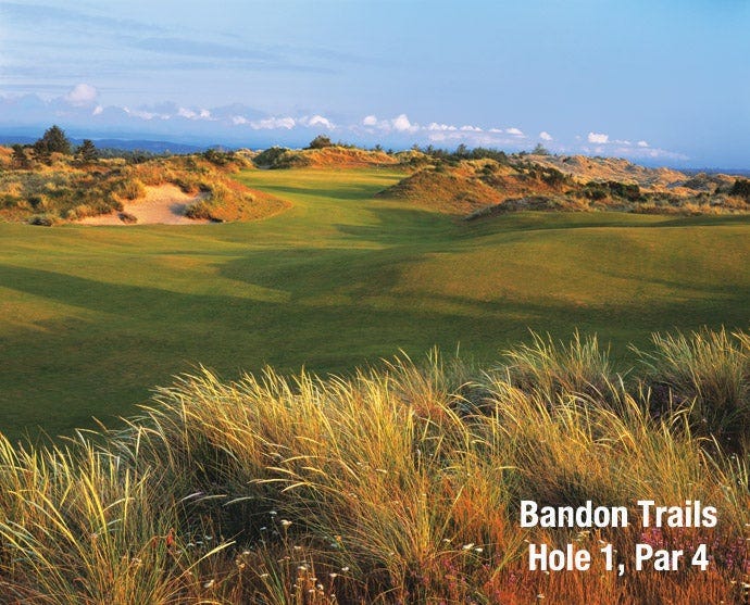 Bandon Trails: Hole 1, Par 4 Bandon Trails: Hole 1, Par 4