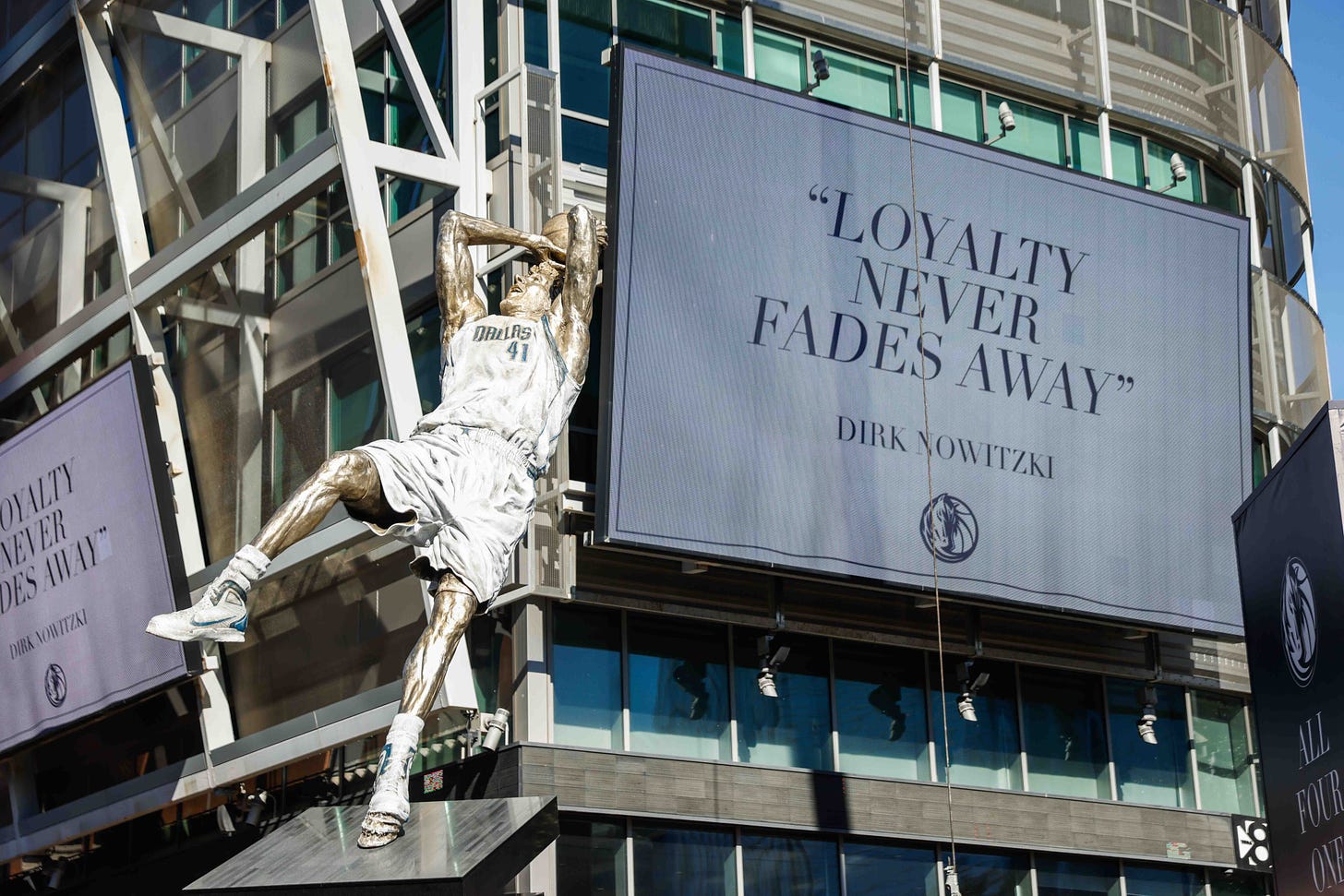 Loyalty never fades away': Mavs unveil Dirk Nowitzki statue, honor  signature shot