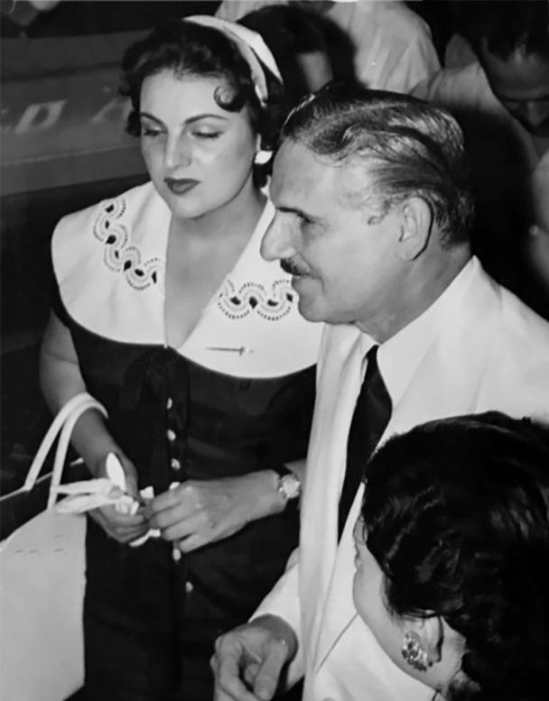 Figure 7: Carlos Prio and Wife in 1955