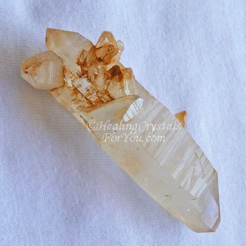 Golden Healer Lemurian Quartz Crystal From The Himalayan Mountains