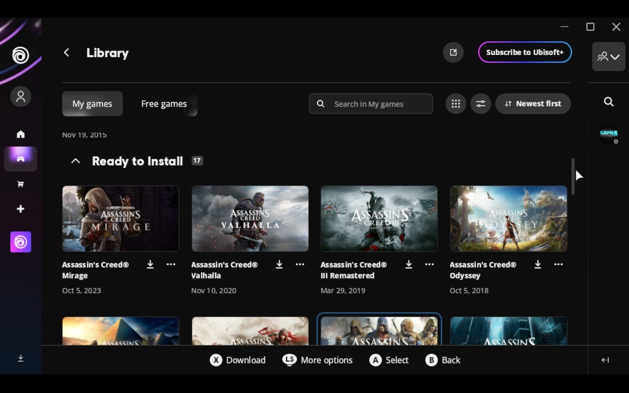 Ubisoft Connect Library