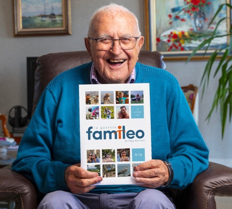 Famileo, le journal familial qui fait le bonheur des grands-parents