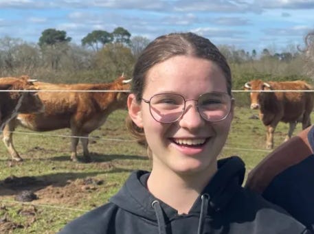 Camille qui rêve de reprendre la ferme familiale