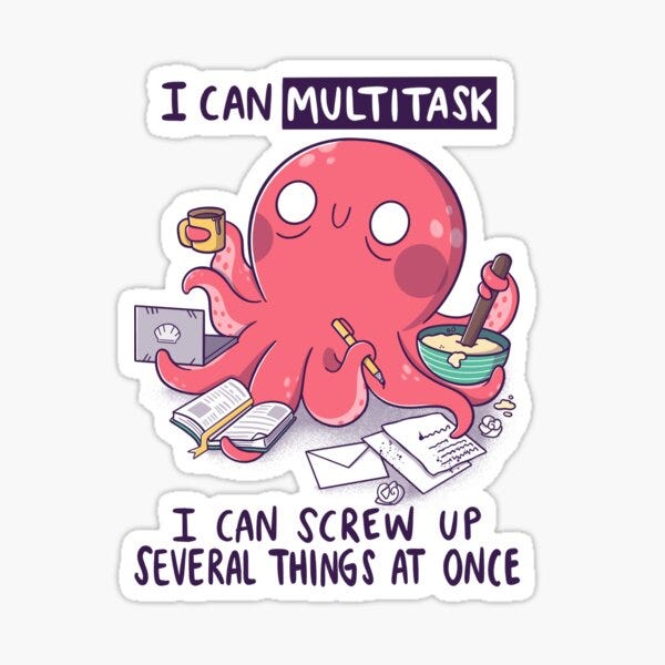 An Octopus Multitasking Merch & Gifts for Sale | Redbubble