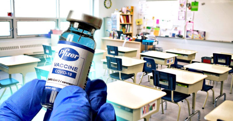 pfizer vaccine and school classroom