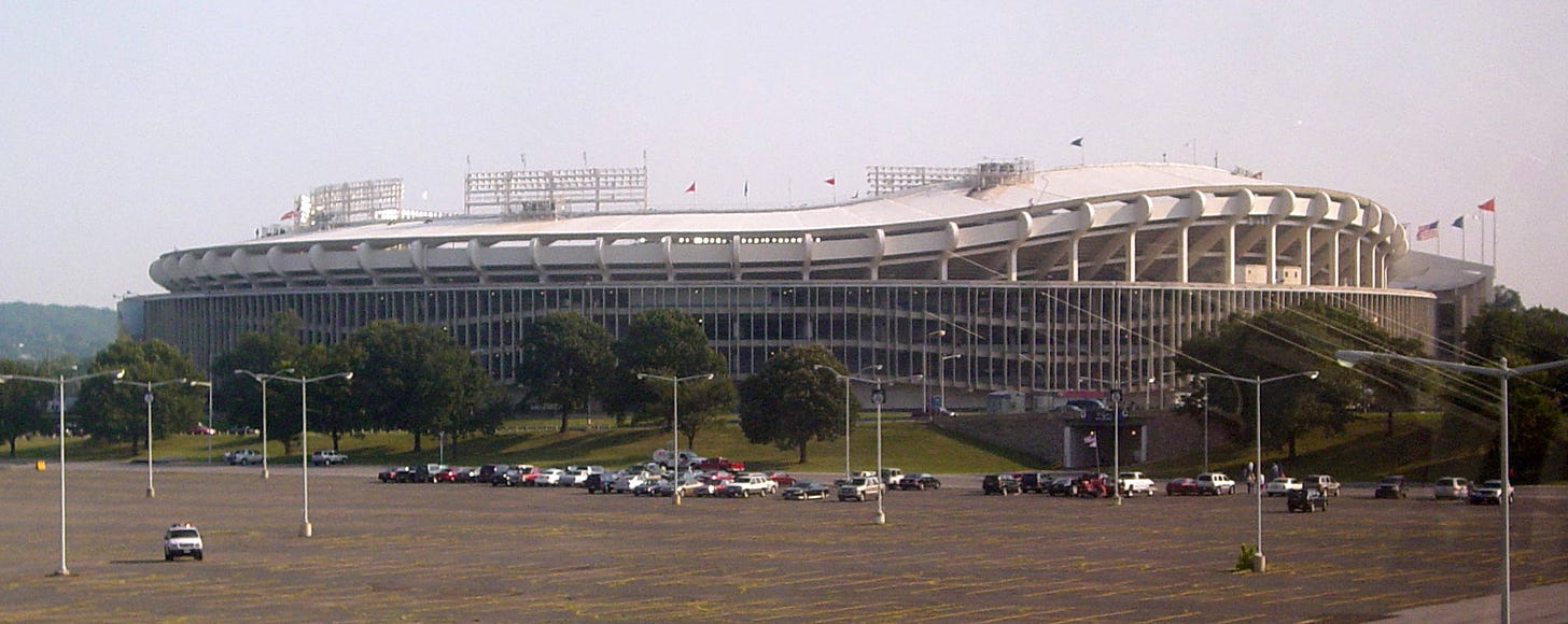 RFK Stadium, viewed from the Metro -01- (50963748458)