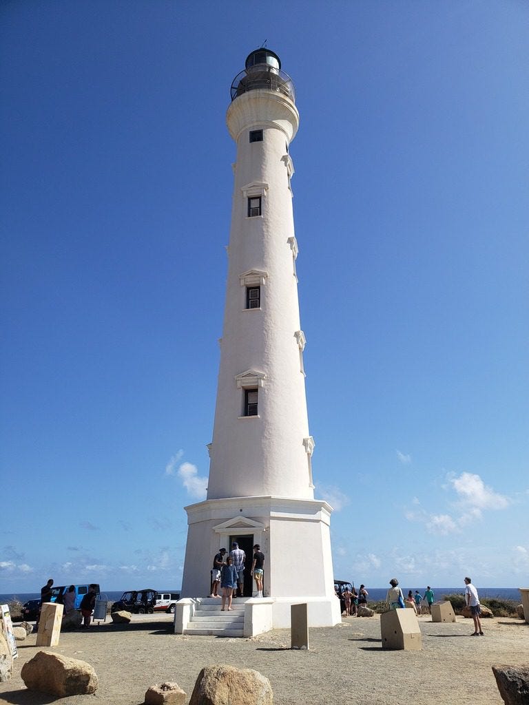 California lighthouse in Aruba