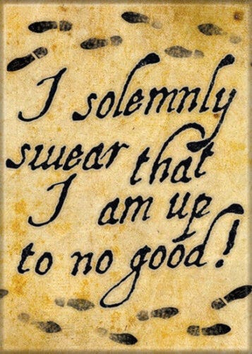 Harry Potter I Solemnly Swear That I Am Up To No Good Refrigerator Magnet  NEW | eBay