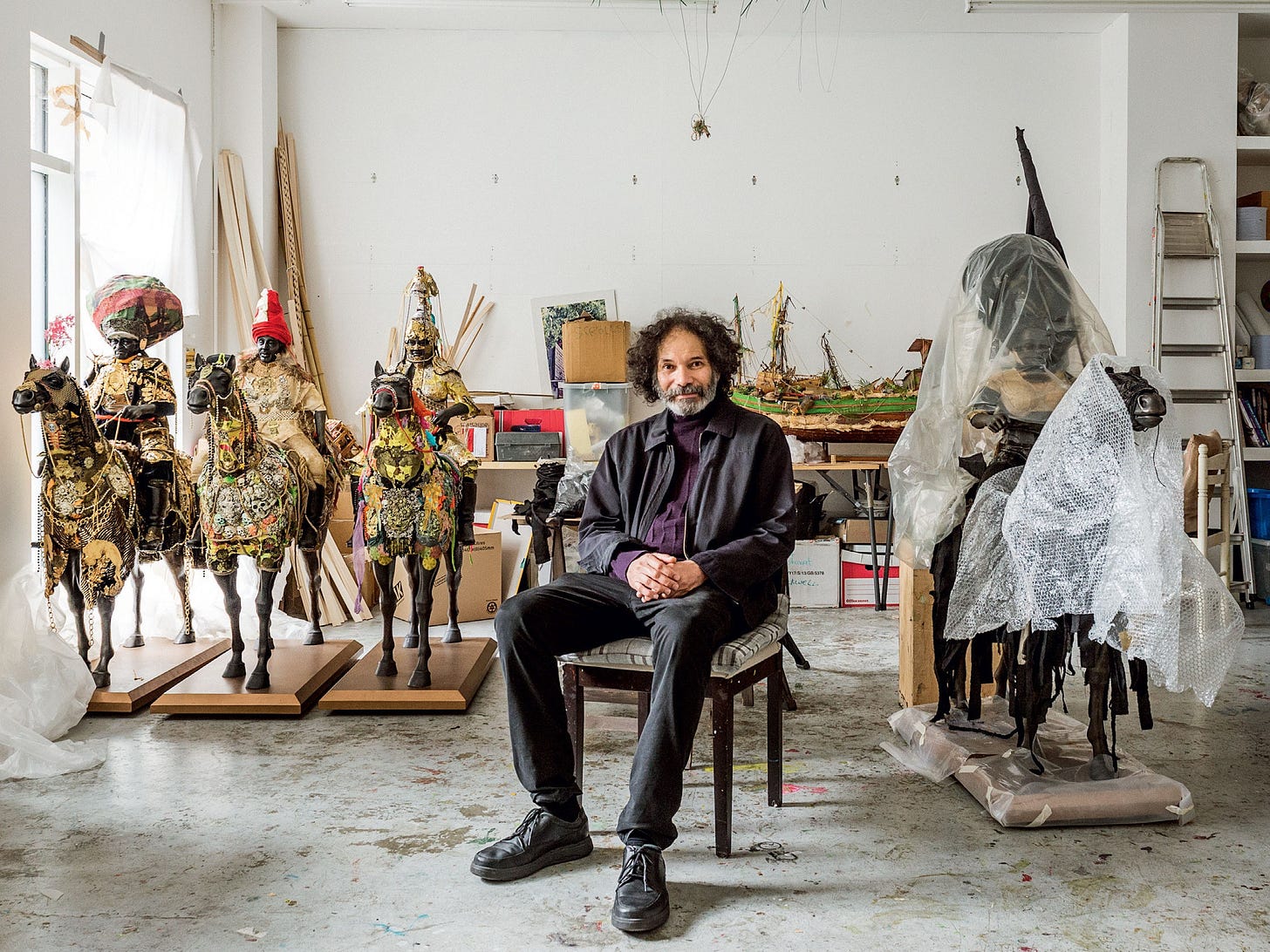 In the studio with sculptor and visual artist Hew Locke | House & Garden
