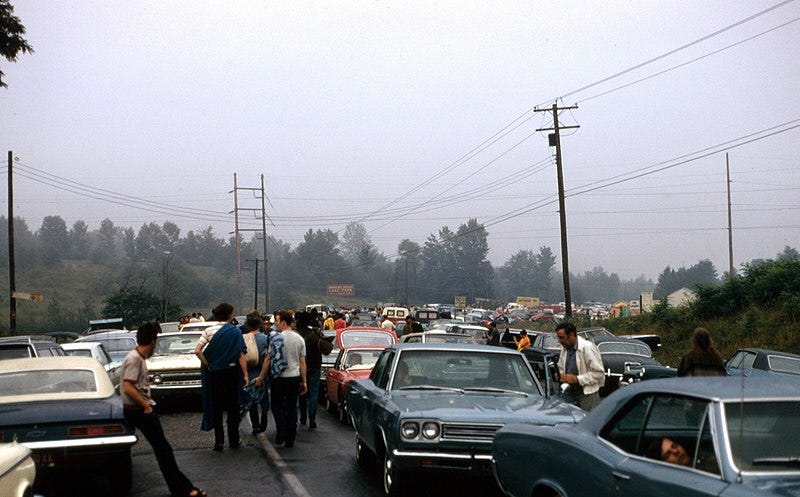 File:Rt 17B traffic heading toward the Woodstock Music and Art Fair. (2 of 4).jpg