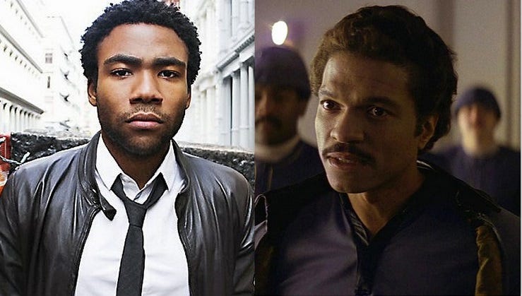 donald glover as lando calrissian star wars han solo movie