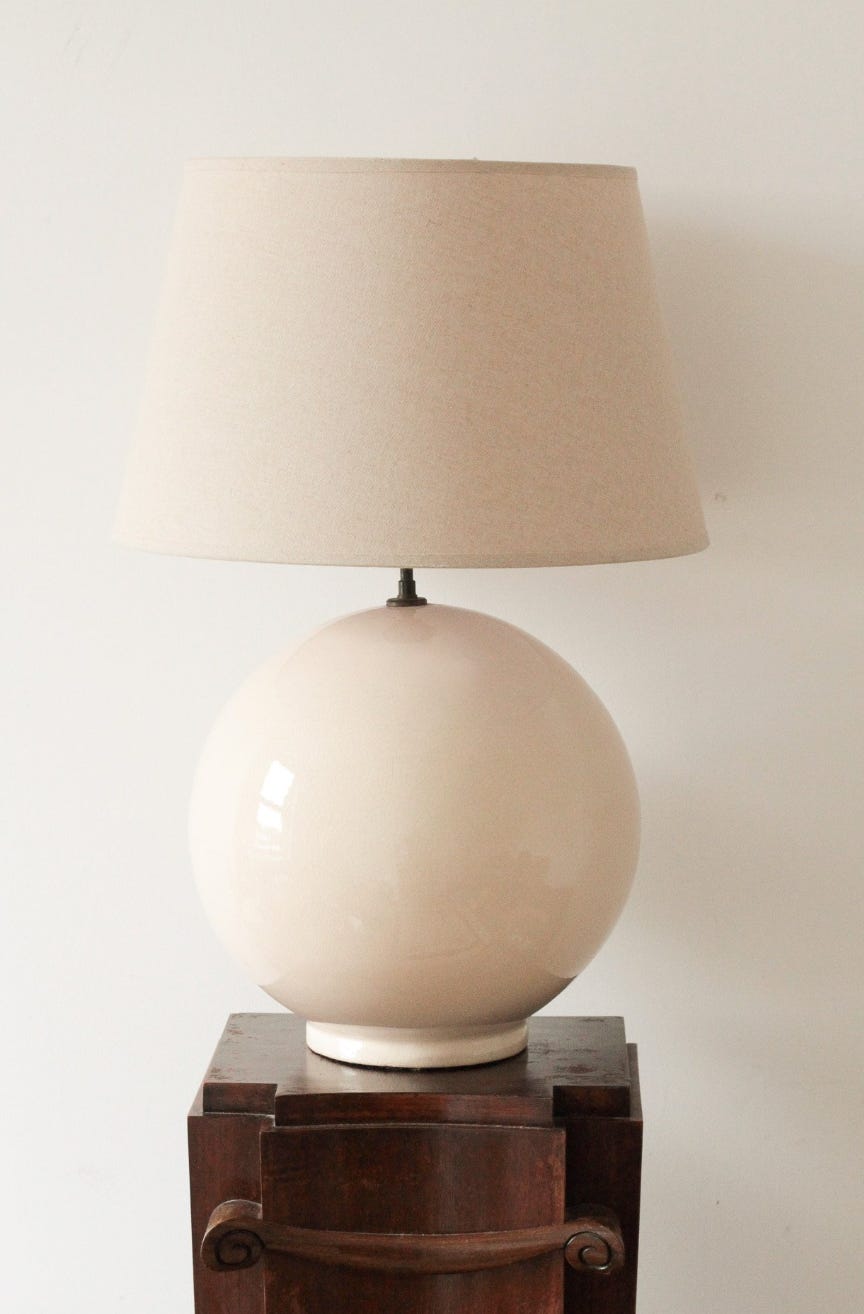 Mantel, Spherical Lamp, France C1960, £650