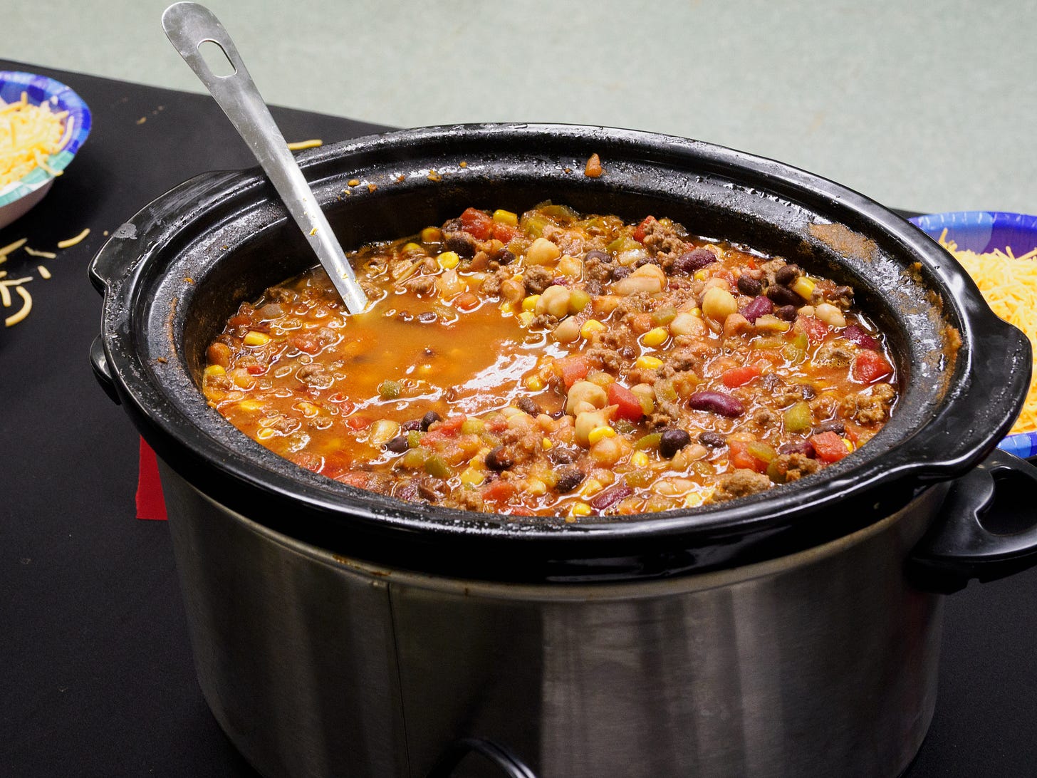 Chili in a crockpot