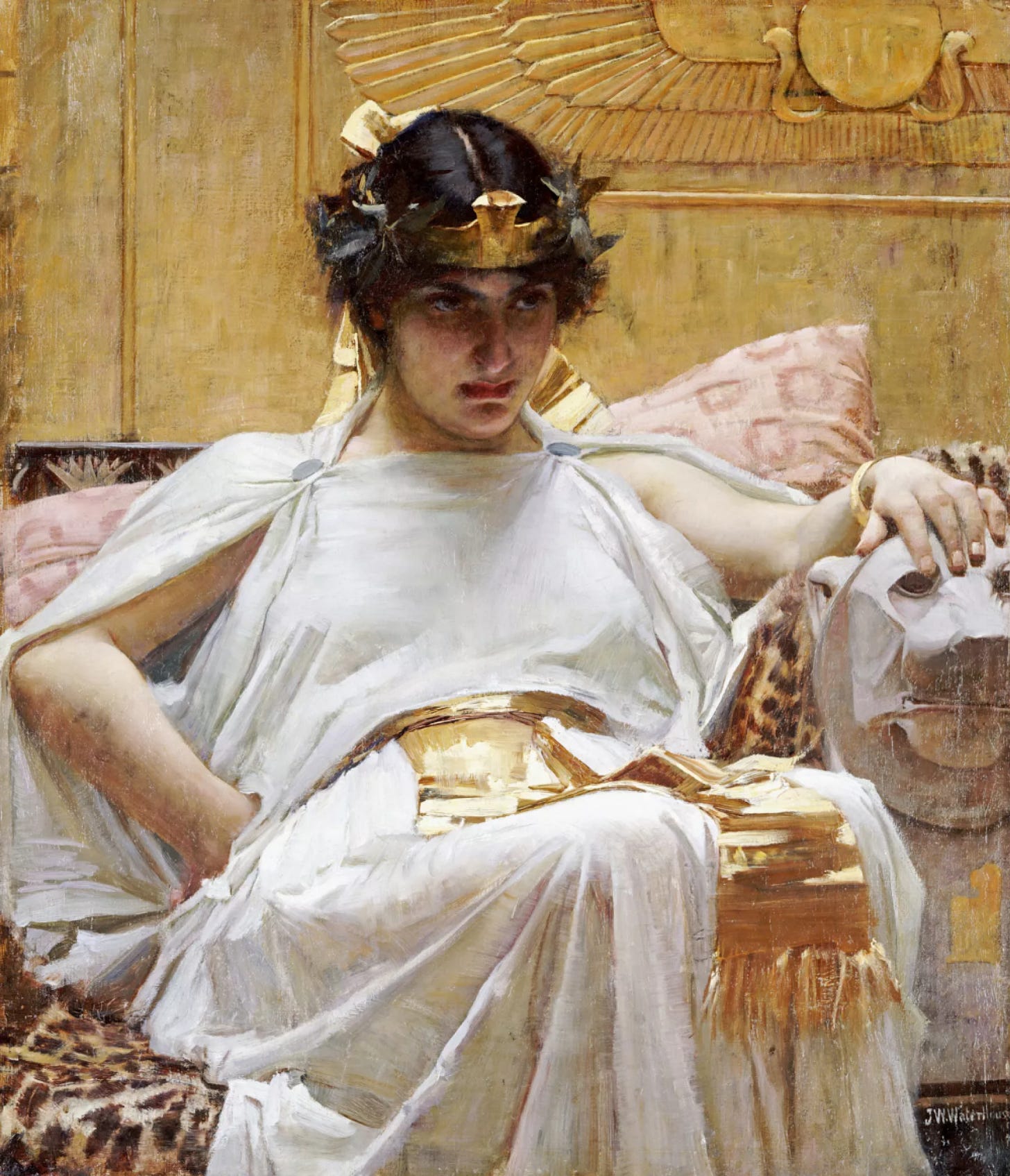 Cleopatra, 1888, 57×65 cm by John William Waterhouse: History, Analysis &  Facts | Arthive
