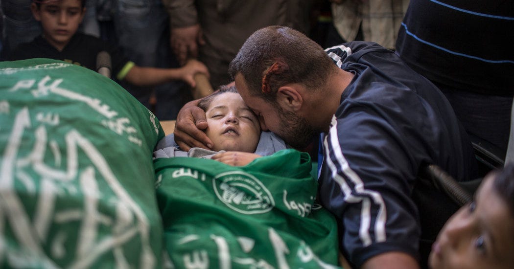 Israeli Retaliatory Strike in Gaza Kills Woman and Child, Palestinians ...