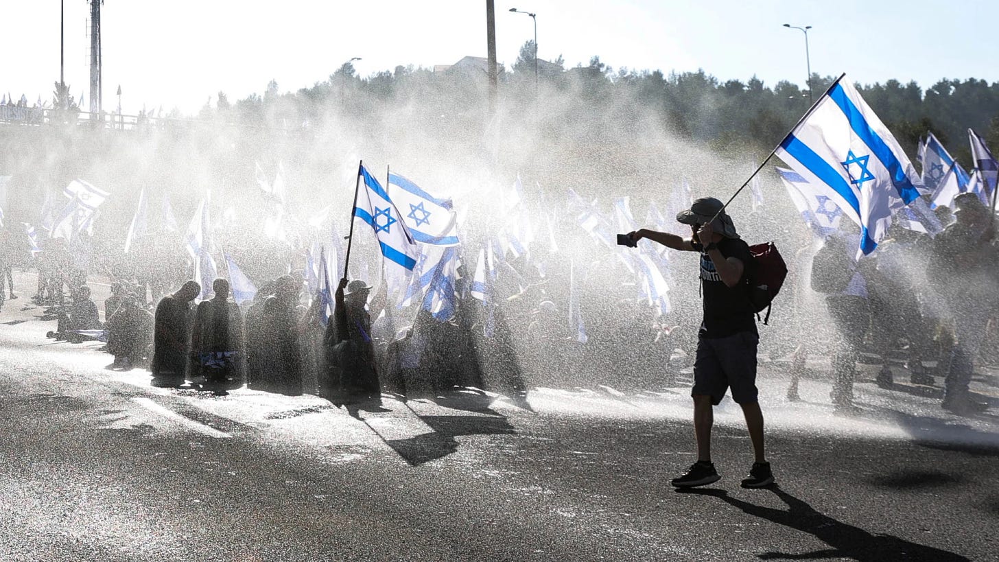 Caos en Israel: detenidas más de 65 personas en una nueva jornada de  protestas contra el proyecto de reforma judicial