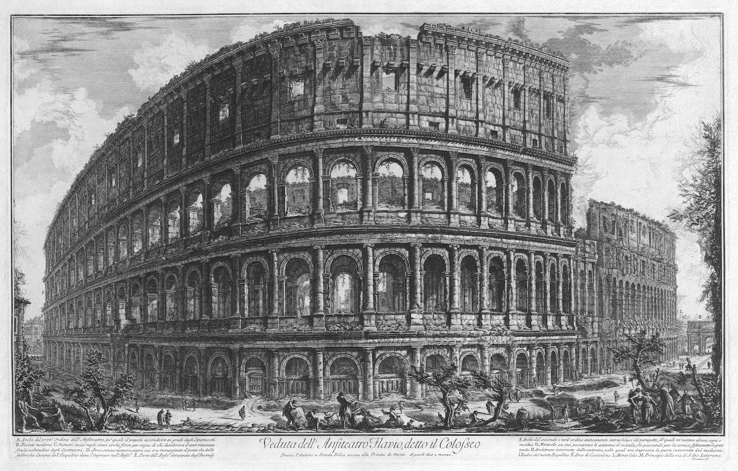 The Colosseum, by Giovanni Battista Piranesi, courtesy of R. S. Johnson fine art.