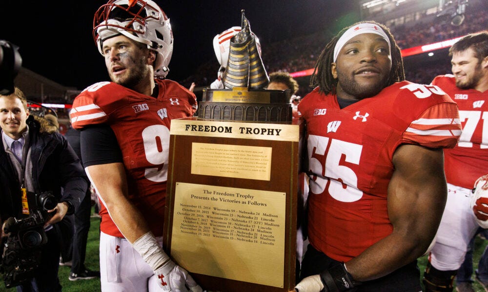 Wisconsin Badgers Football beats Nebraska in overtime — keep the Freedom Trophy in Madison