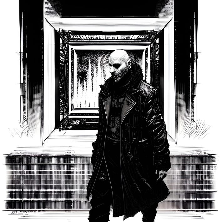 cyberpunk dystopian graphic novel - and the devil died screaming