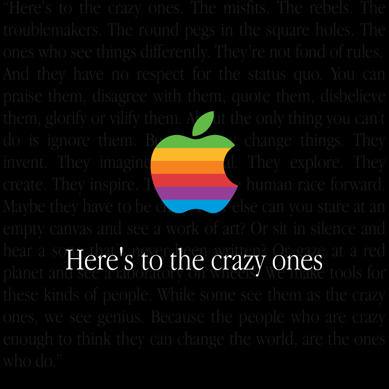 Here's to the Crazy Ones — Basic Apple Guy