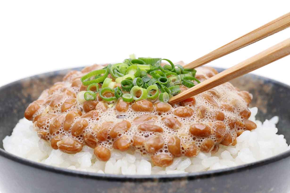 Natto: A Traditional Japanese Dish Made With Fermented Soybeans.