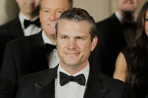 Senate advances Pete Hegseth as Trump's defense secretary | AP News