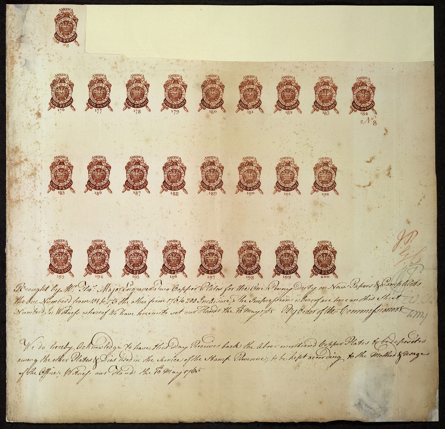https://upload.wikimedia.org/wikipedia/commons/a/a6/Proof_sheet_of_one_penny_stamps_Stamp_Act_1765.jpg