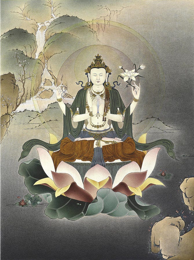 Bodhisattva Avalokiteshvara Painting by Images of Enlightenment - Pixels