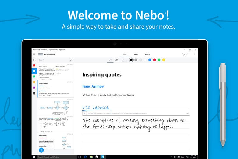 Nebo — Evernote alternative