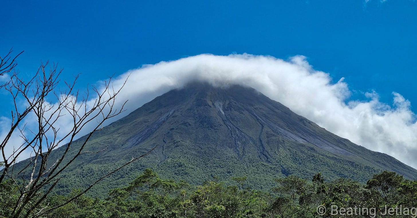 Volcan Arenal in Costa Rica with good weather