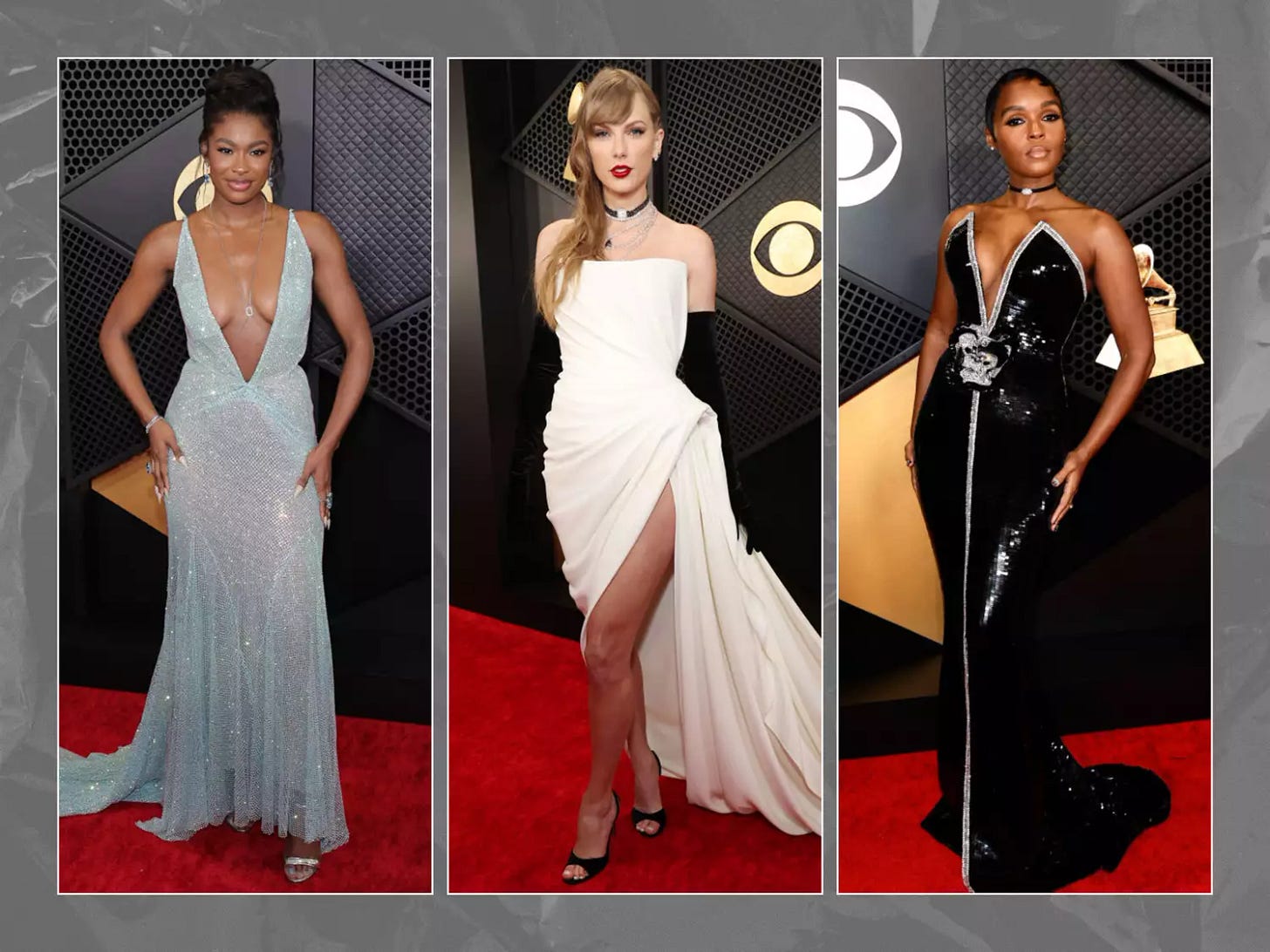Coco Jones, Taylor Swift, and Janelle Monae at the Grammy Awards Coco Jones, Taylor Swift, and Janelle Monae at the Grammy Awards
