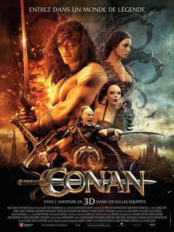 conan affiche du film de 2011 avec Jason Momoa