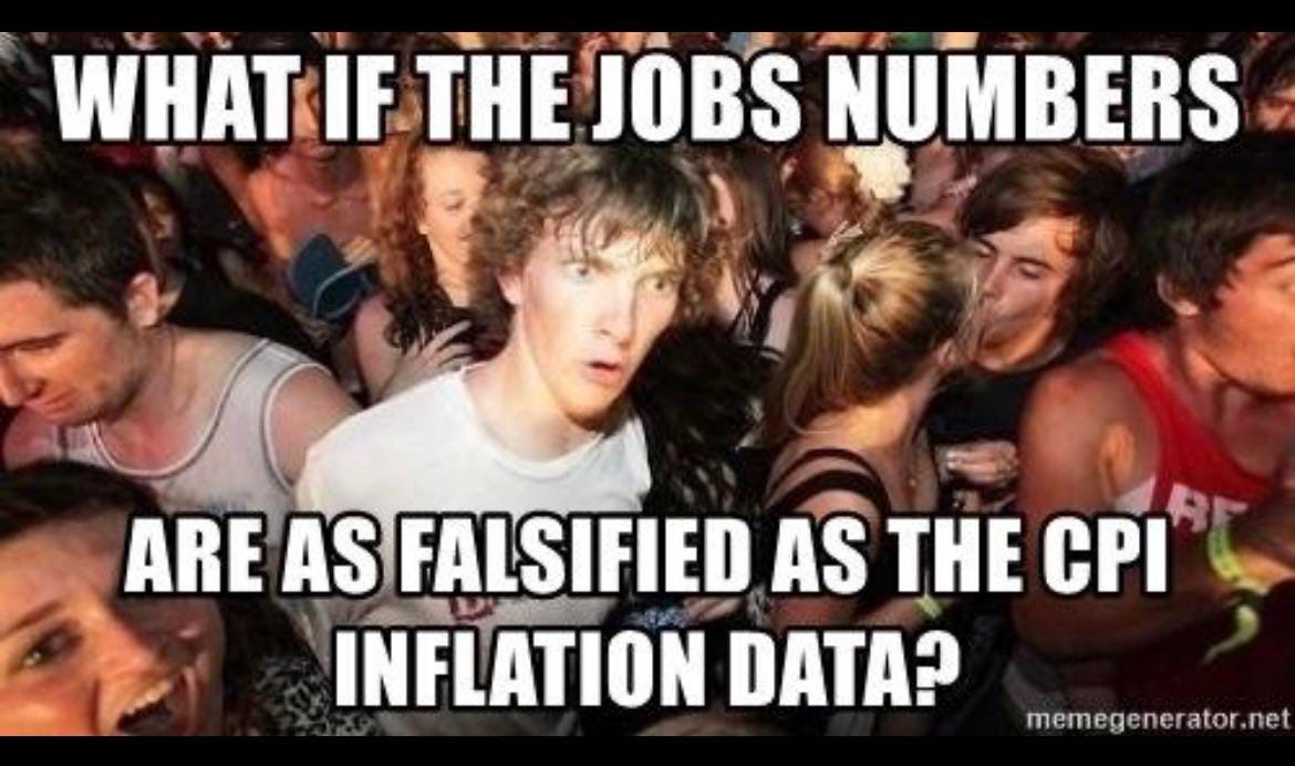 Fake jobs numbers just like inflation data : r/wallstreetbets