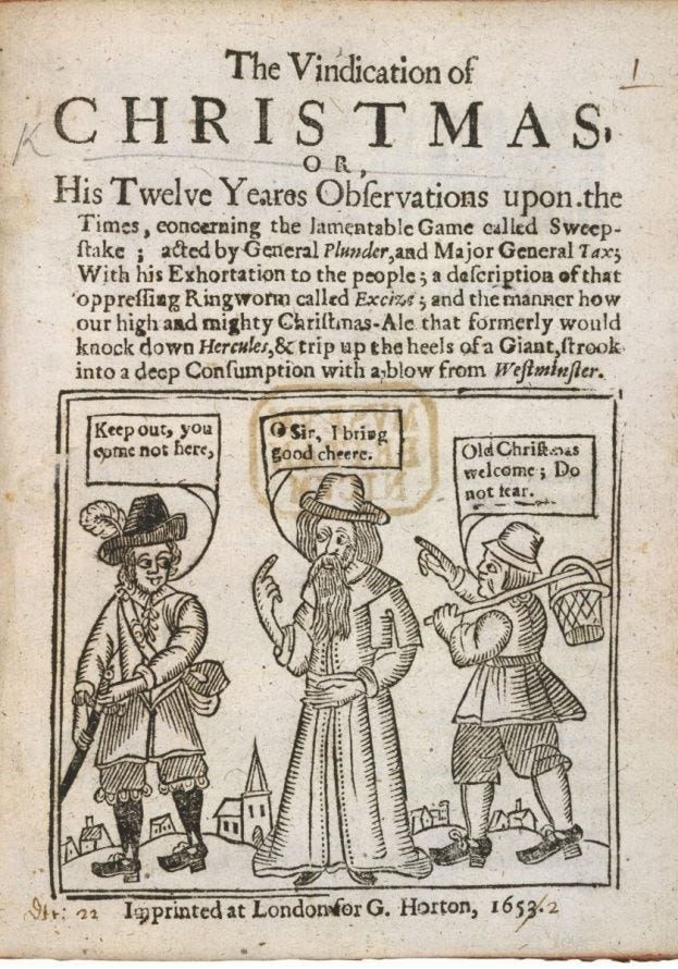 Christmas Cancelled? Nothing is new, ask the puritans of 1647 by Dr Rachel  Foxley | READING HISTORY